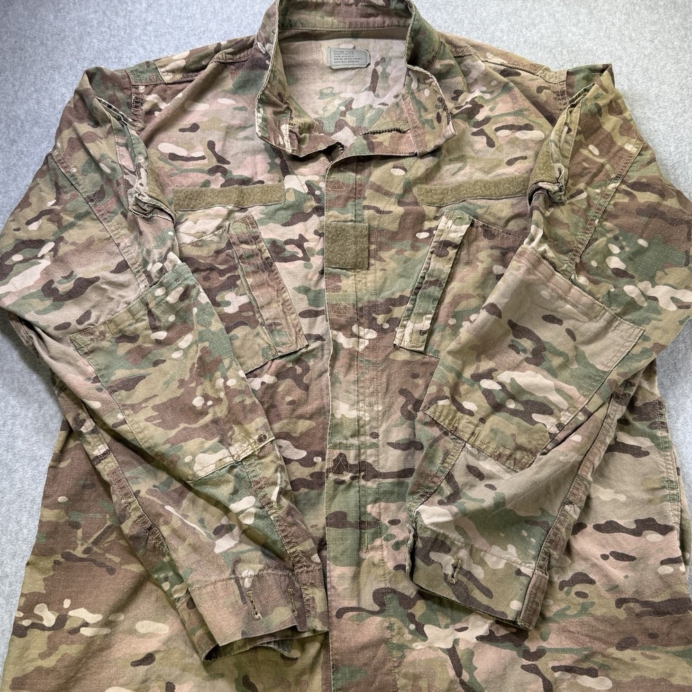 Army Combat Coat Extra Large Long ACU Digital‎ Camo Ripstop Shirt